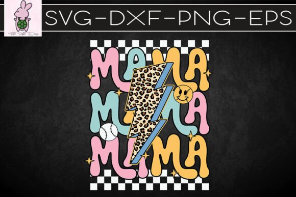 Baseball Mama Game Day Retro SVG