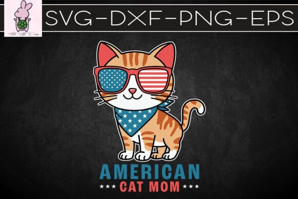 Cat Lover American Cat Mom SVG