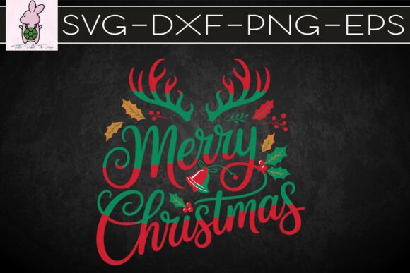 Festive Merry Christmas Holiday SVG