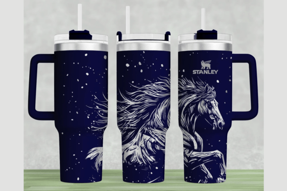 Horses Stanley 40oz Laser Wrap SVG