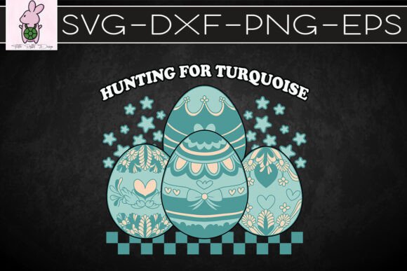Hunting for Turquoise Western Easter SVG