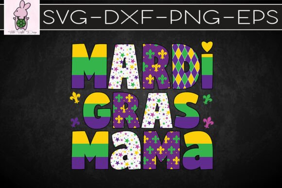 Mardi Gras Mama Retro SVG