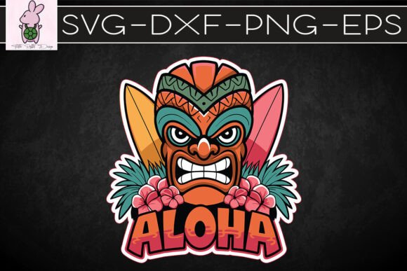 Mask Aloha Tropical Summer Vibes SVG