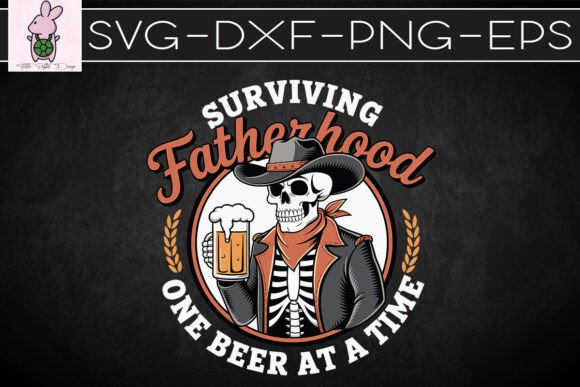 Surviving Fatherhood One Beer Time SVG