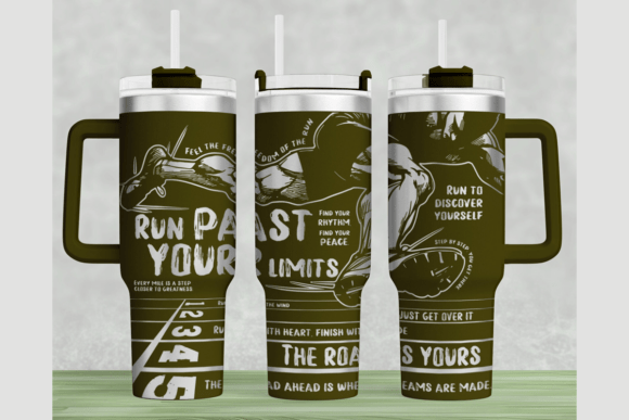 Track and Field 40oz Laser Tumbler Wrap